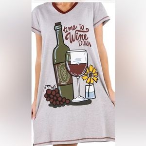 Lazy One “Time to Wine Down” Nightshirt